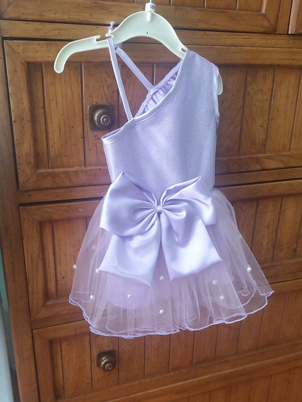 Juicy Couture Lilac One-Shoulder Tulle Dress with Bow